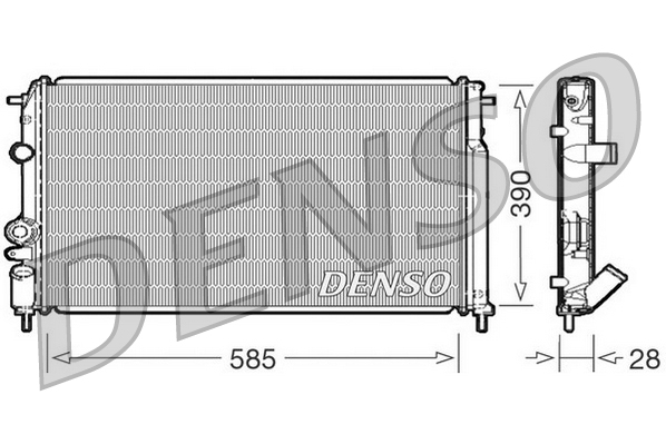 Radiator, racire motor DRM23052 DENSO