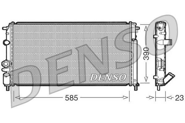 Radiator, racire motor DRM23053 DENSO