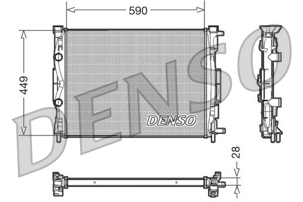 Radiator, racire motor DRM23056 DENSO