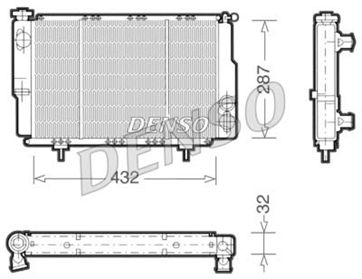 Radiator, racire motor DRM23060 DENSO