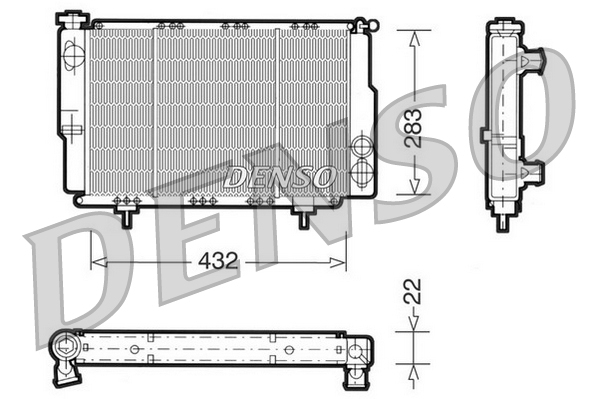 Radiator, racire motor DRM23061 DENSO