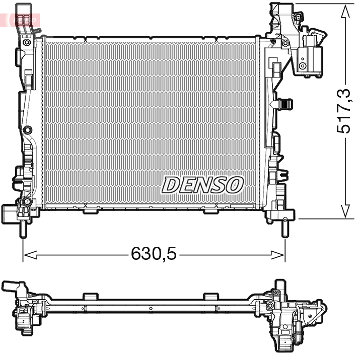 Radiator, racire motor DRM23062 DENSO