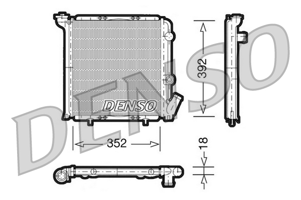 Radiator, racire motor DRM23071 DENSO