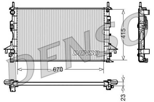 Radiator, racire motor DRM23083 DENSO
