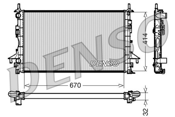 Radiator, racire motor DRM23084 DENSO