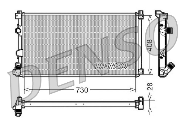 Radiator, racire motor DRM23092 DENSO