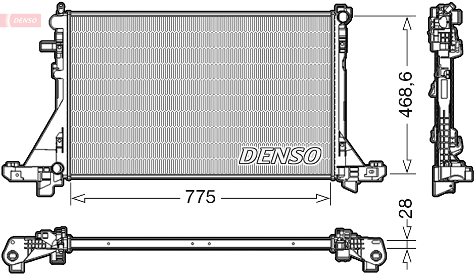 Radiator, racire motor DRM23093 DENSO