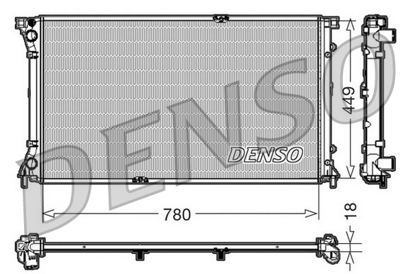 Radiator, racire motor DRM23097 DENSO