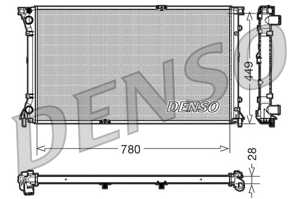 Radiator, racire motor DRM23098 DENSO