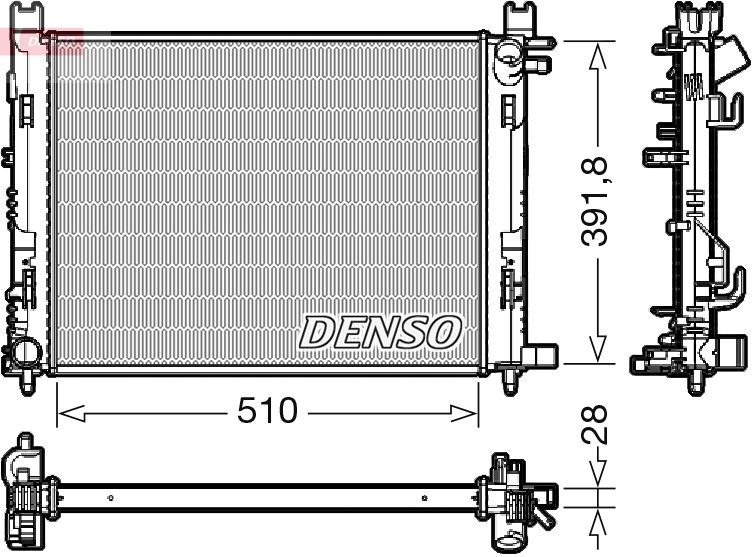 Radiator, racire motor DRM23109 DENSO