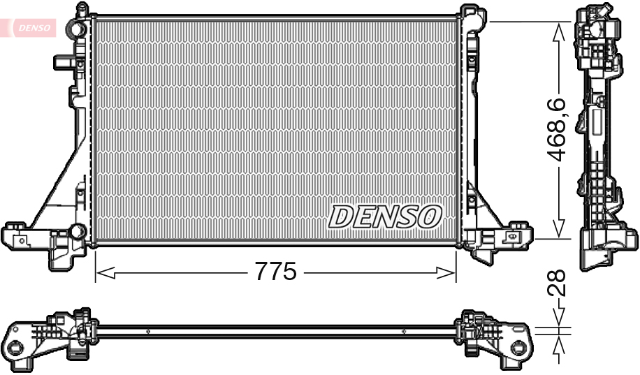 Radiator, racire motor DRM23112 DENSO