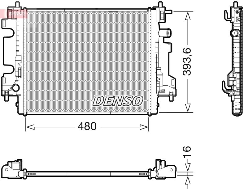 Radiator, racire motor DRM23113 DENSO