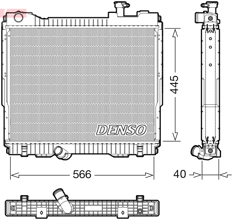 Radiator, racire motor DRM23119 DENSO