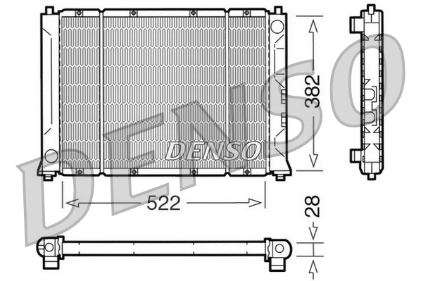 Radiator, racire motor DRM24012 DENSO