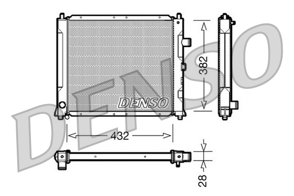 Radiator, racire motor DRM24013 DENSO