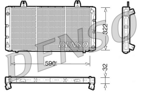 Radiator, racire motor DRM25001 DENSO