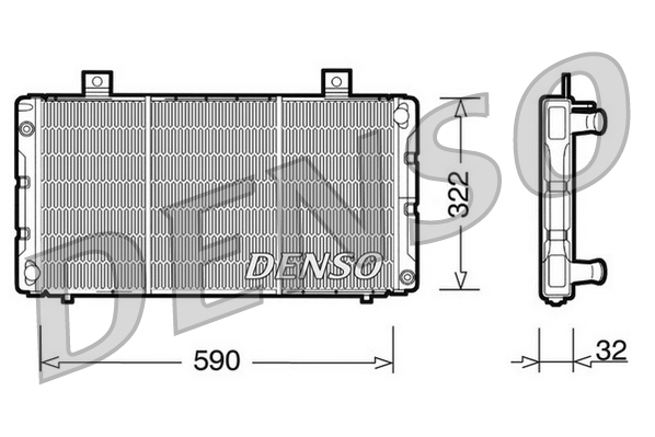 Radiator, racire motor DRM25003 DENSO