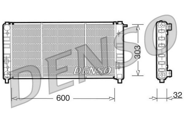 Radiator, racire motor DRM26004 DENSO