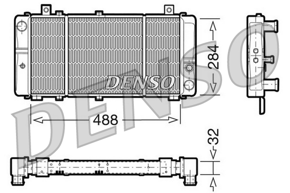 Radiator, racire motor DRM27001 DENSO