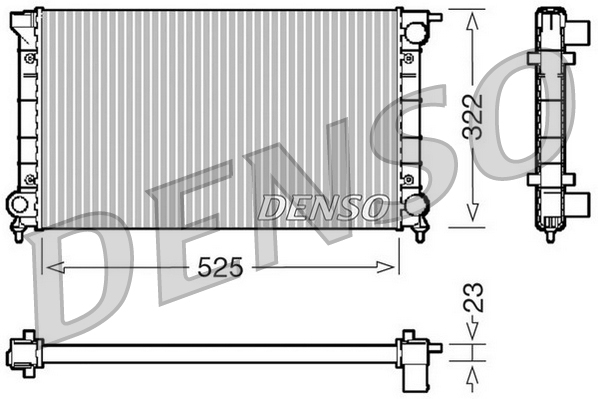Radiator, racire motor DRM32024 DENSO