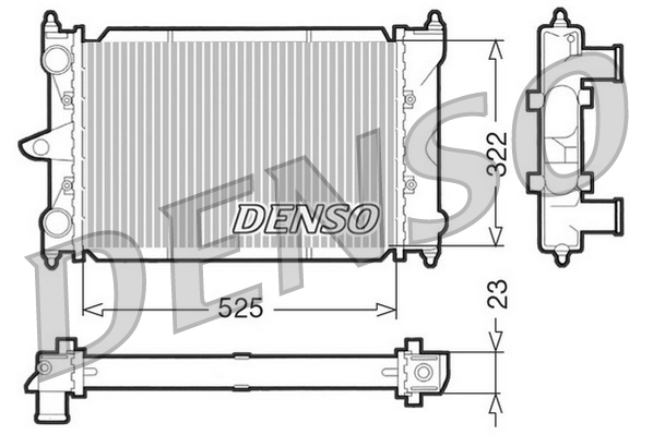 Radiator, racire motor DRM32034 DENSO