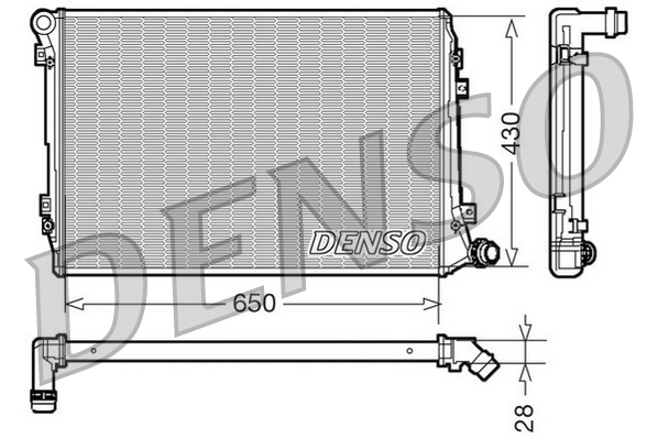 Radiator, racire motor DRM32037 DENSO