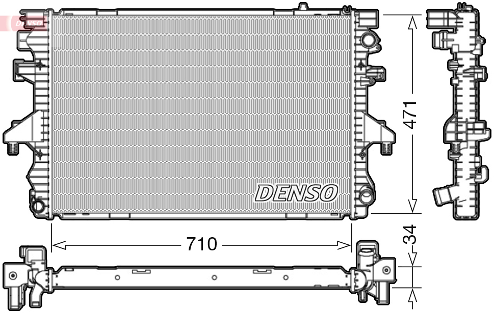 Radiator, racire motor DRM32040 DENSO