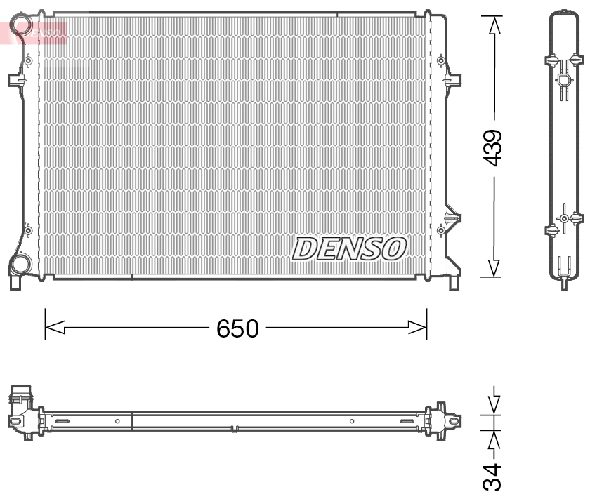 Radiator, racire motor DRM32042 DENSO