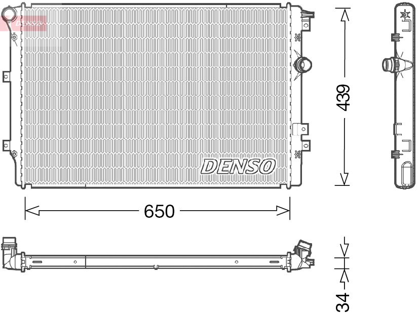 Radiator, racire motor DRM32046 DENSO