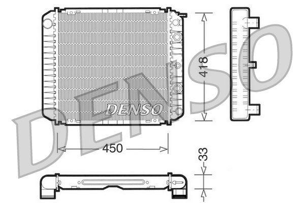 Radiator, racire motor DRM33005 DENSO