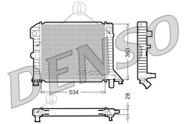 Radiator, racire motor DRM33021 DENSO