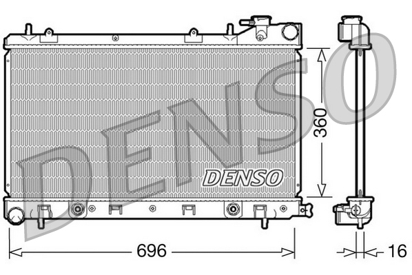 Radiator, racire motor DRM36002 DENSO