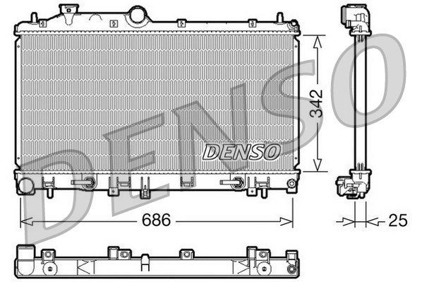 Radiator, racire motor DRM36005 DENSO