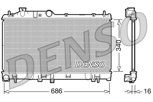 Radiator, racire motor DRM36007 DENSO