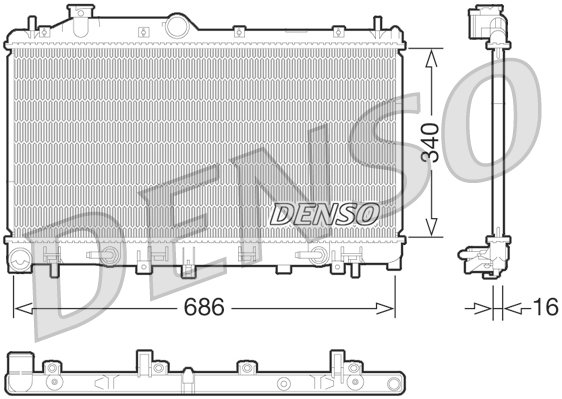 Radiator, racire motor DRM36015 DENSO