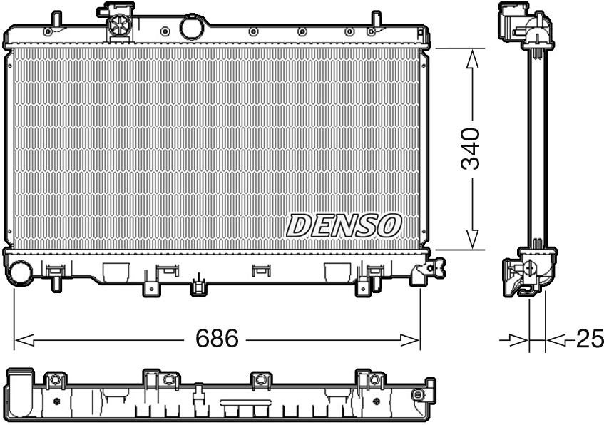 Radiator, racire motor DRM36020 DENSO