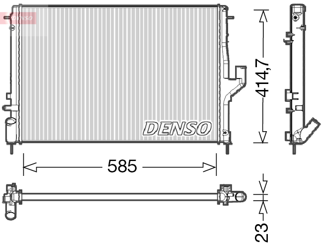 Radiator, racire motor DRM37001 DENSO