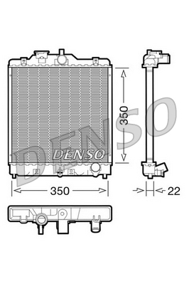 Radiator, racire motor DRM40003 DENSO