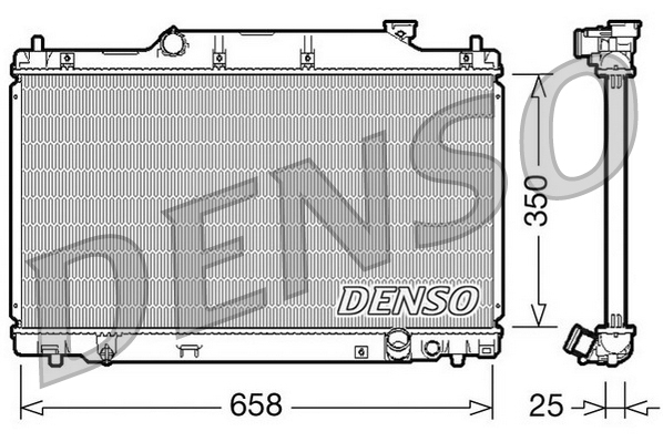 Radiator, racire motor DRM40007 DENSO