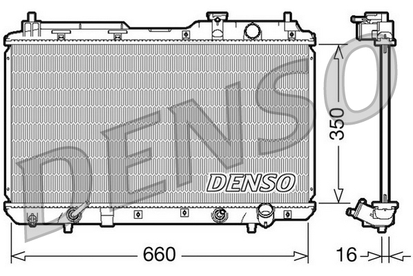 Radiator, racire motor DRM40010 DENSO
