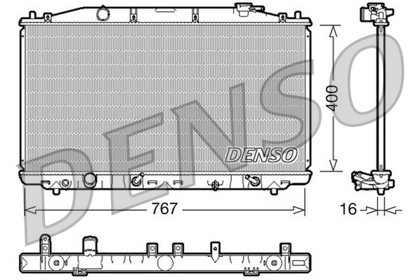 Radiator, racire motor DRM40025 DENSO