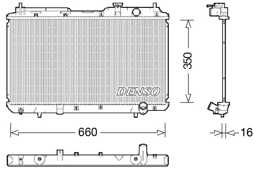 Radiator, racire motor DRM40034 DENSO