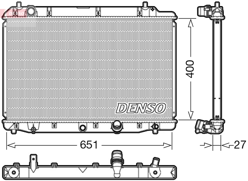 Radiator, racire motor DRM40036 DENSO