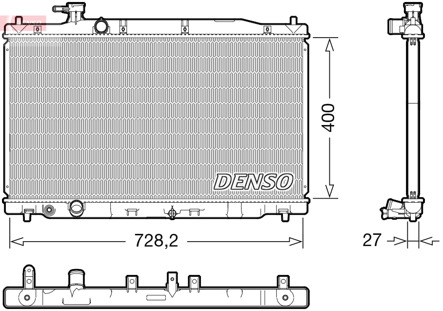 Radiator, racire motor DRM40050 DENSO