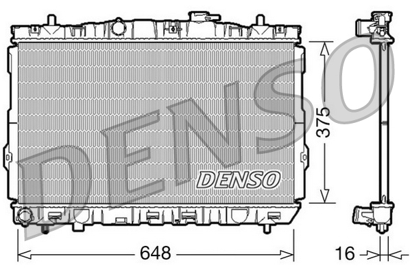 Radiator, racire motor DRM41001 DENSO