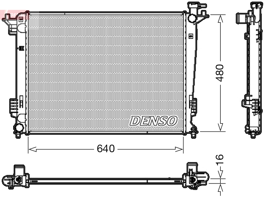 Radiator, racire motor DRM41003 DENSO