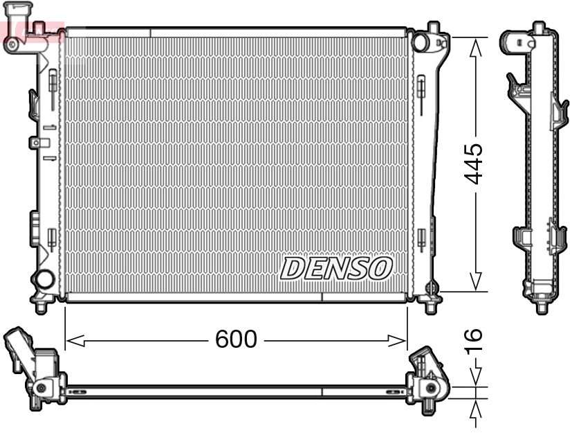 Radiator, racire motor DRM41004 DENSO