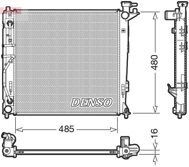 Radiator, racire motor DRM41007 DENSO
