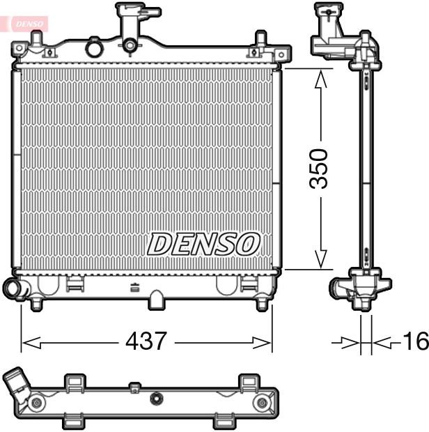 Radiator, racire motor DRM41012 DENSO