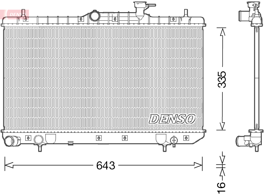 Radiator, racire motor DRM41014 DENSO